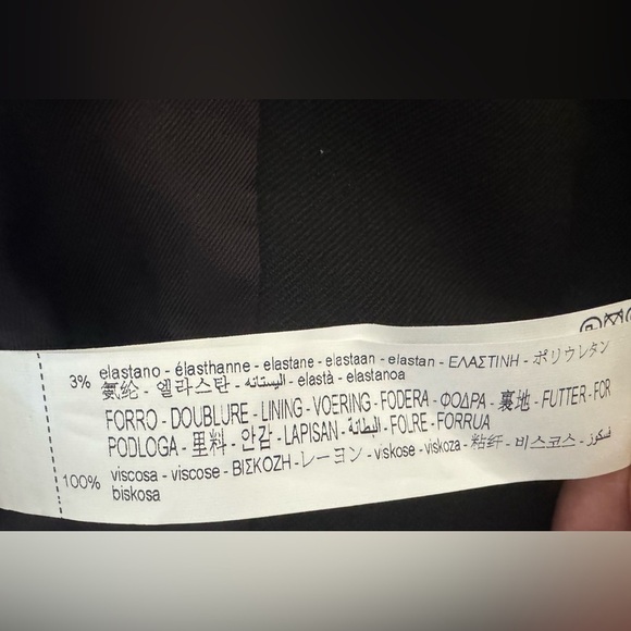 Zara Cropped Loose Fitting Blazer Jacket, Black, Size S, NWT - Picture 13 of 15